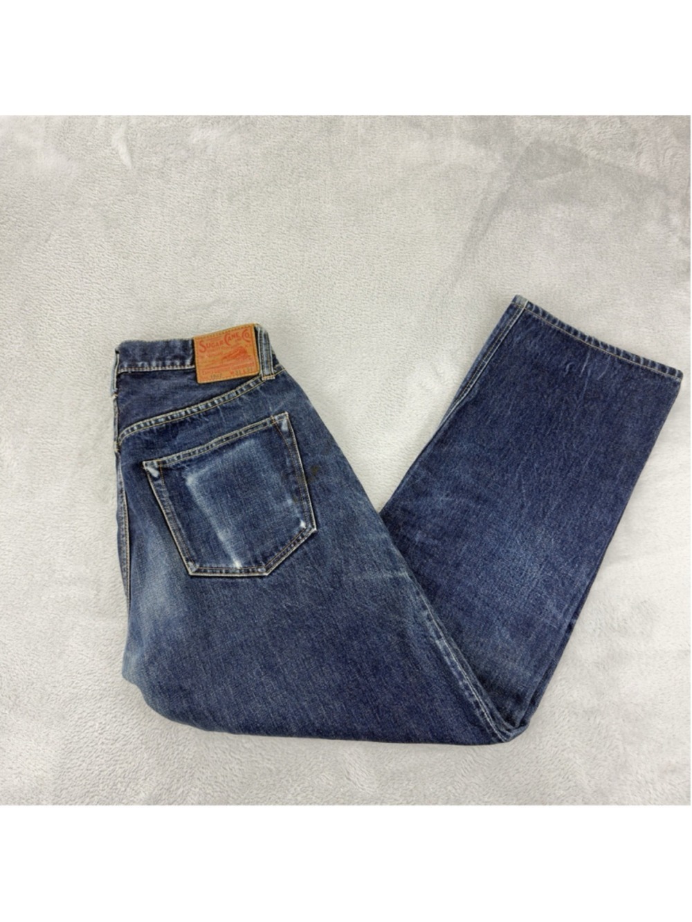 Sugar Cane 1947 Men's Size 30 W x 27 L Red Selvedge Button Fly Denim Jeans Japan - Picture 6 of 10